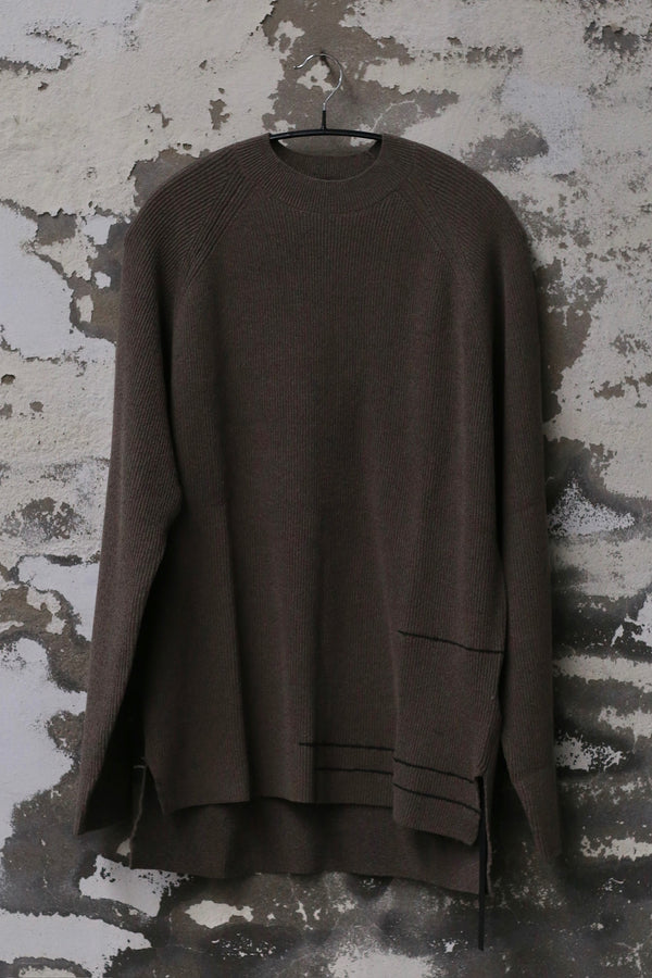 DEVOA 25 Spring/Summer Sweater Pullover DVA-SKT-HDAP-STONE GRAY